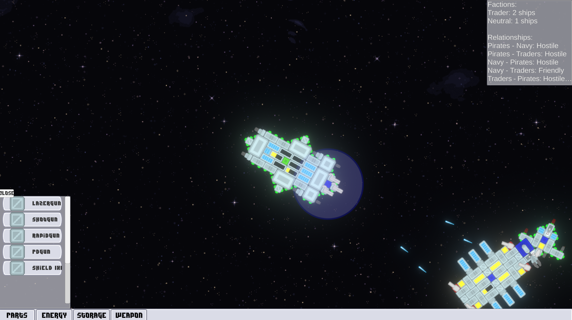 Ship In Combat